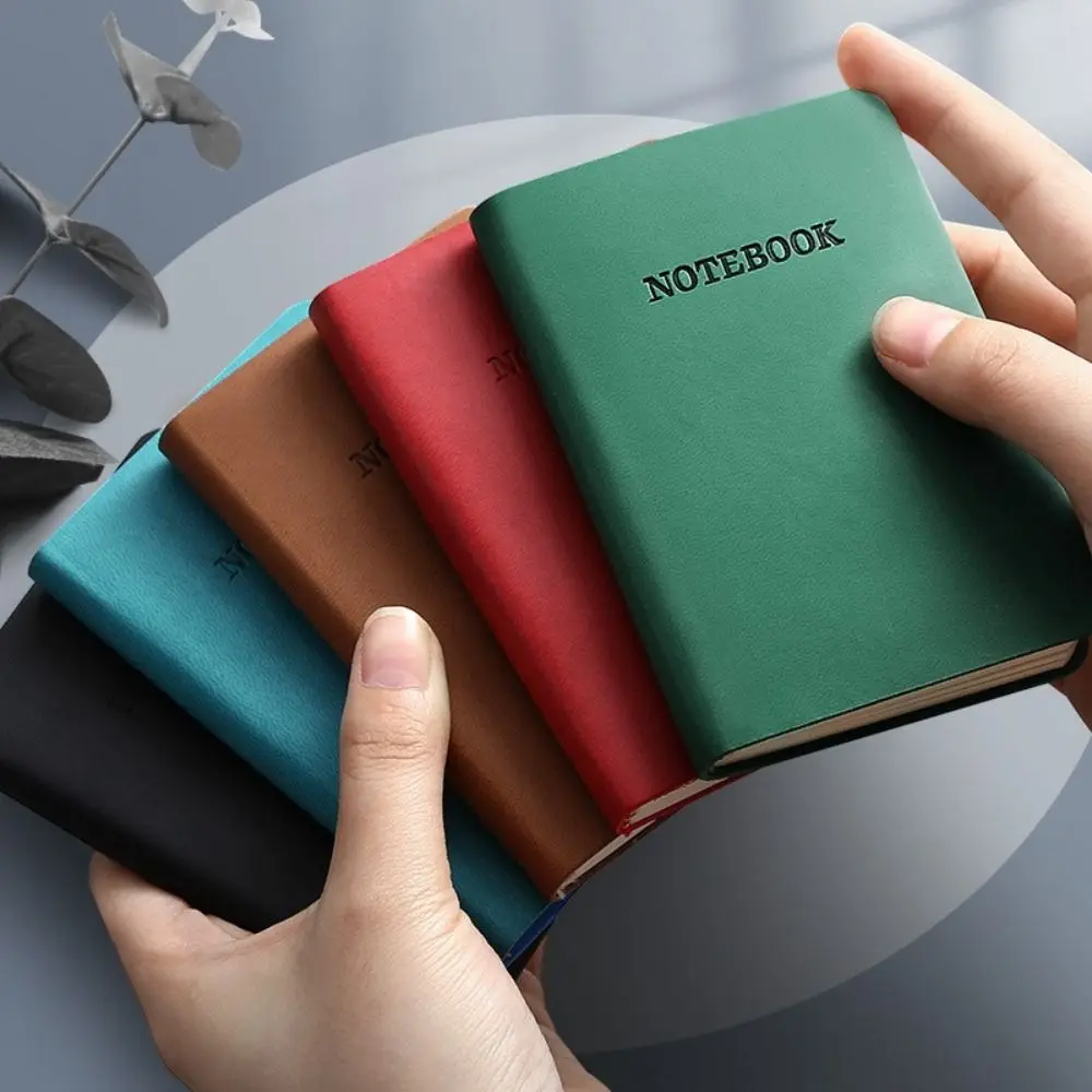 96 Sheets Pocket Memo Notepad Portable 5 Color A7 Business Notepad Simple Thickening Scrapbooking Mini Diary Notebook