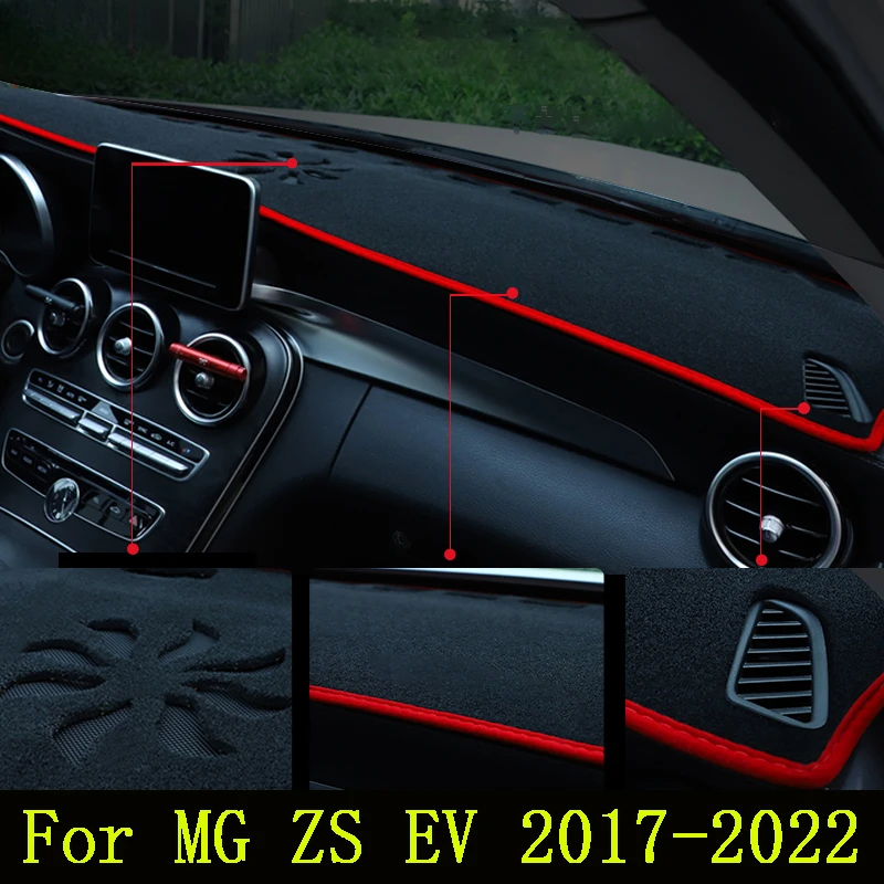

Flannel Car Dashboard Cover Mat For MG HS EHS 2018-2022 Auto Dash Board Sun Shade Pad Carpet Anti-UV Rug Interior Accessories