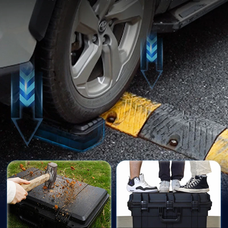 10/15/24 Grid ABS Waterproof Watch Storage Box Shockproof Safety Watch Box Storage Safety Tool