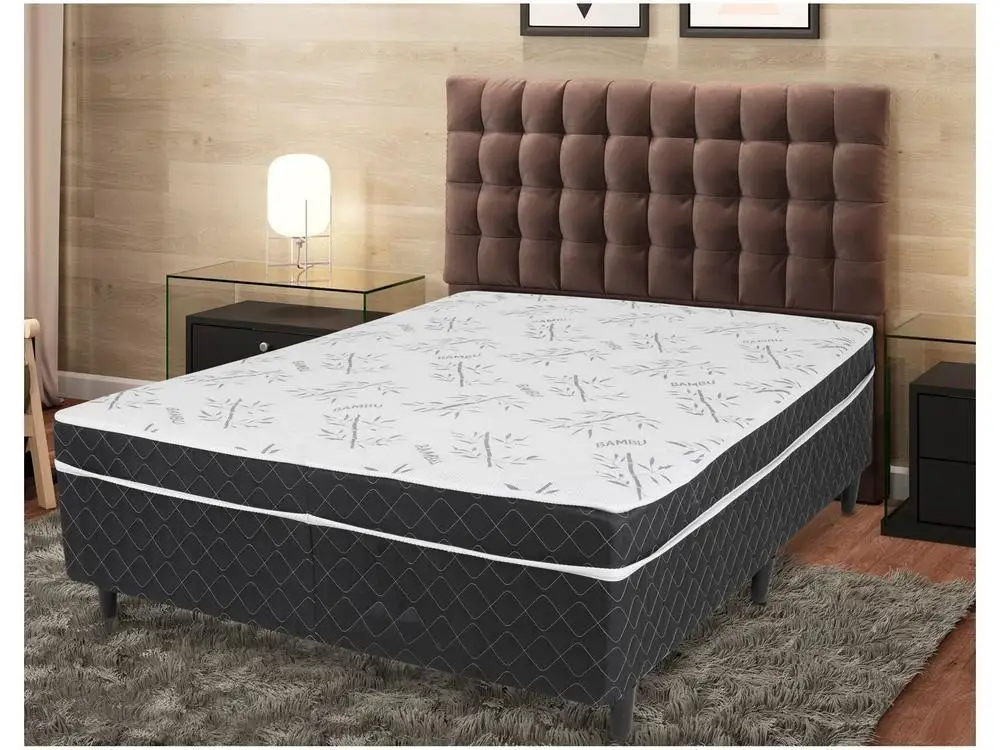 Cama Box Casal V-Joy Conjugada 50cm de Altura Benfica 2