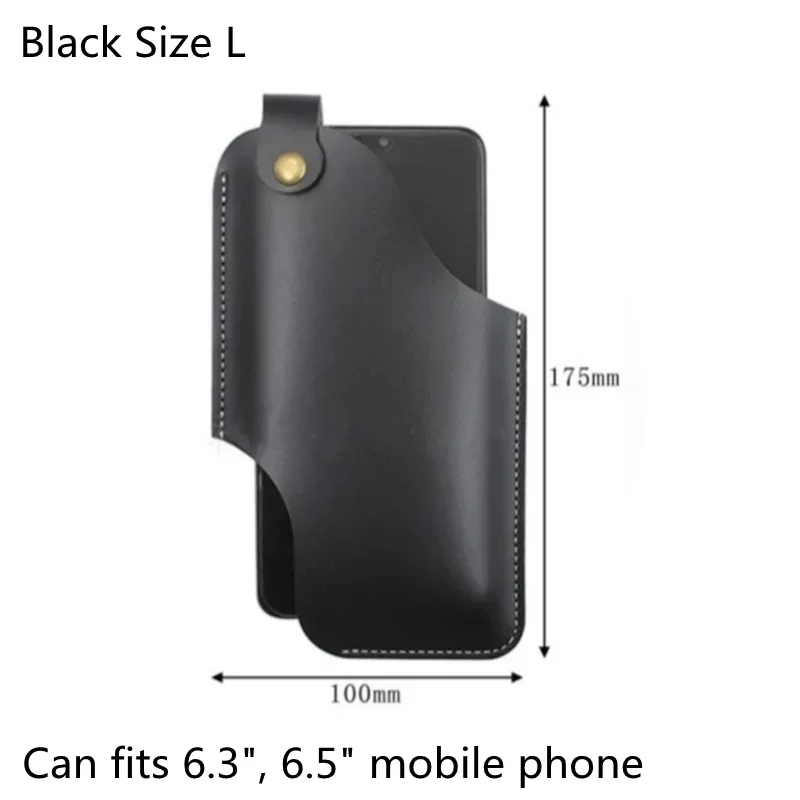 Men's Leather Phone Holster Waist Bag and Wallet