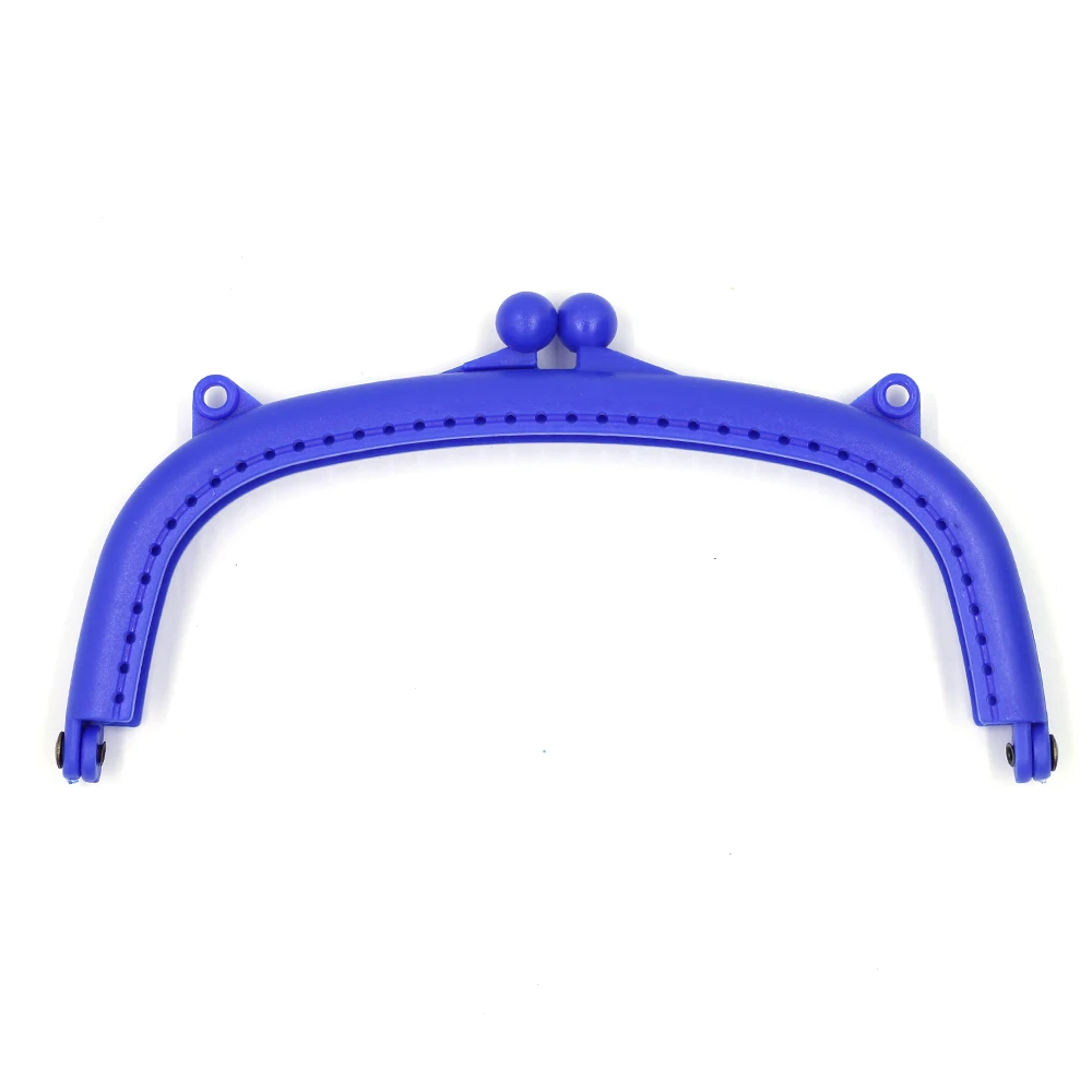 10Pcs Kiss Clasps Locks Clips Plastic Arch Frame Candy Colors Fashion Purse Coin Bag DIY Handbag Handle Findings 16cm