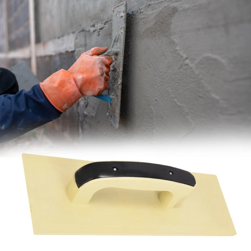 E15D Multifunctional Ergonomic Handle Smooth Plastic Cement Trowel with Smooth Surfaces for Walls Floor and Outdoor Projects