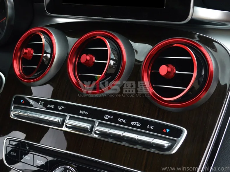 

Для Mercedes Benz C Class кондиционер декоративная отделка крышка внутренние молдинги аксессуары для стайлинга автомобиля хром