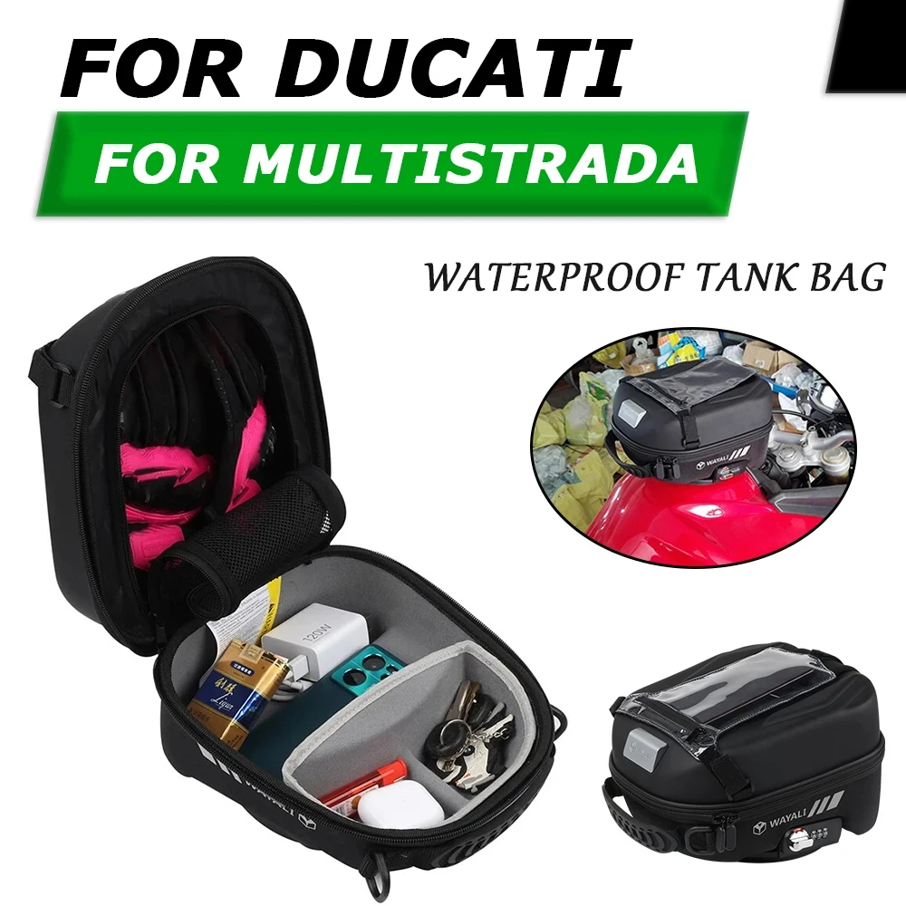 Per Ducati Multistrada 950 S 1200S Mts 1260 1200 Dvt S Enduro V2 V4 Tank Bag Bagaglio Impermeabile Moto Bagaglio Racing Bag