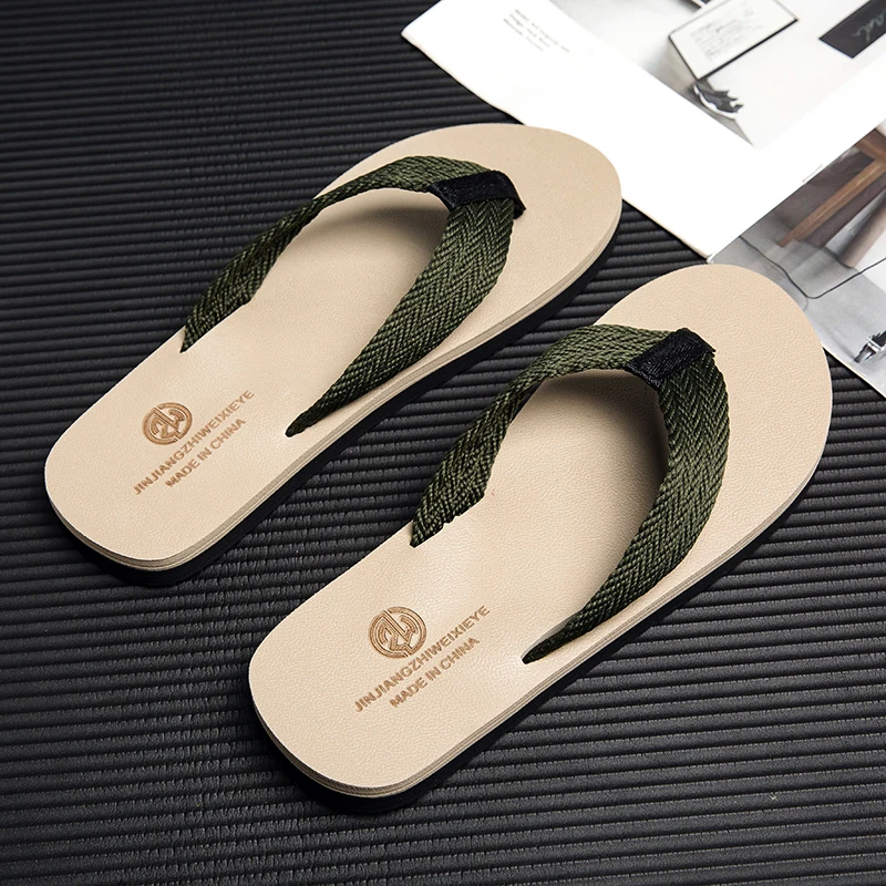 Man Minimalist Fashion Holiday Leisure Beach Slippers Men Anti-slip Mens Slippers Summer Trend Lightweight Flip Flops - Image 4