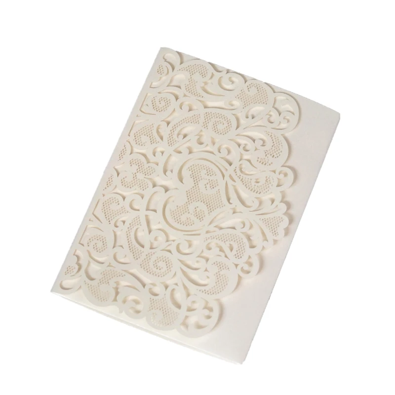 Laser Cut Wedding Invitation Cards Engagement Bride Groom Love Heart Invitations Marriage Supplies Luxury Greeting Card Envelope