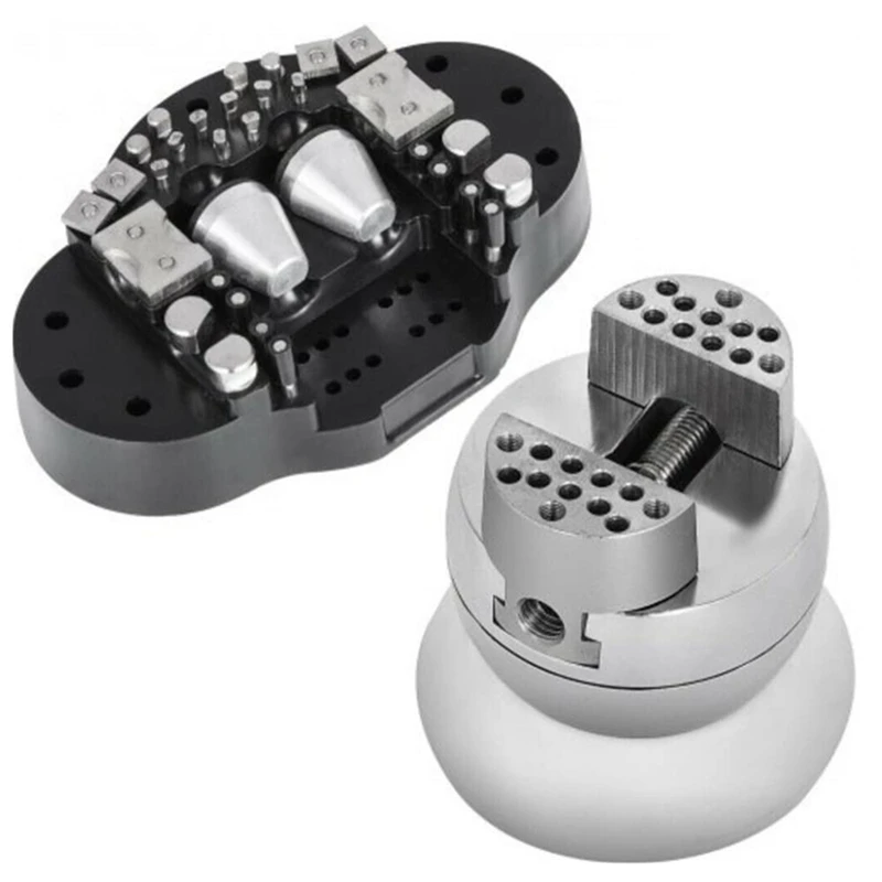 

Ball Vise Engraving Setting Tool 3 Inch 30 Pcs Attachment 360°Rotation Professional Ball Vise Block Tools Standard Block
