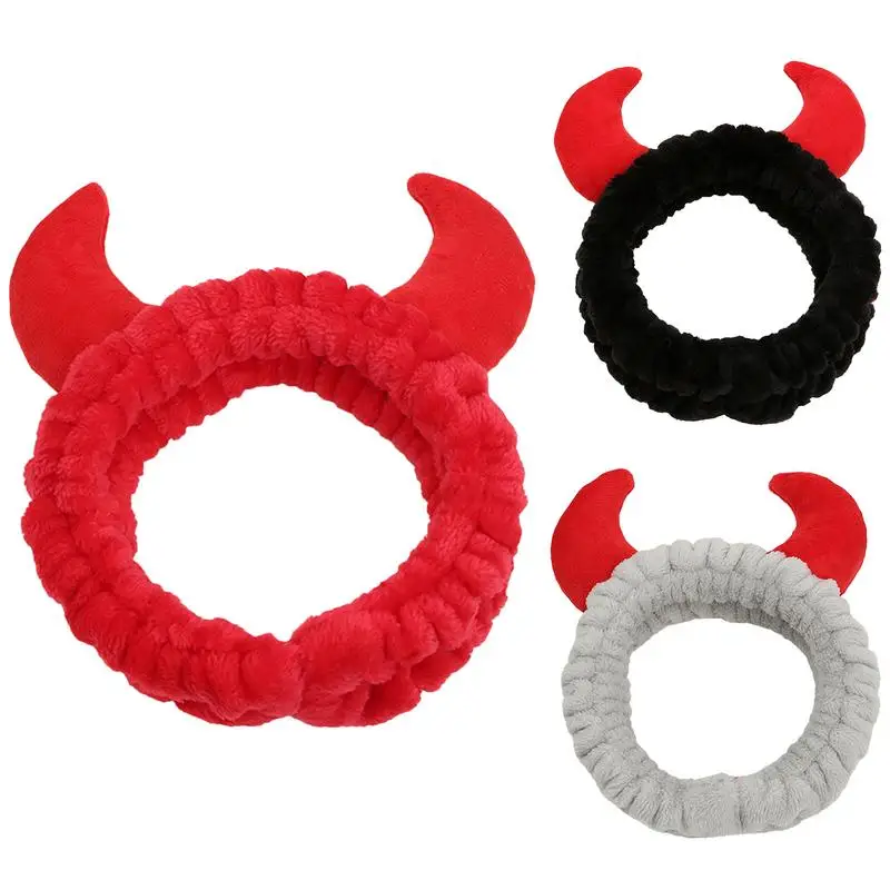 Cute Horn Spa Facial Headband for Skincare