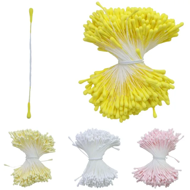 Fleur Artificielle STPODMini, Perle Florale Standardisée pour la Décoration de la Maison, Accessoires de Bricolage pour ixde Mariage, Options Moulti, 2mm, 400Pcs 1