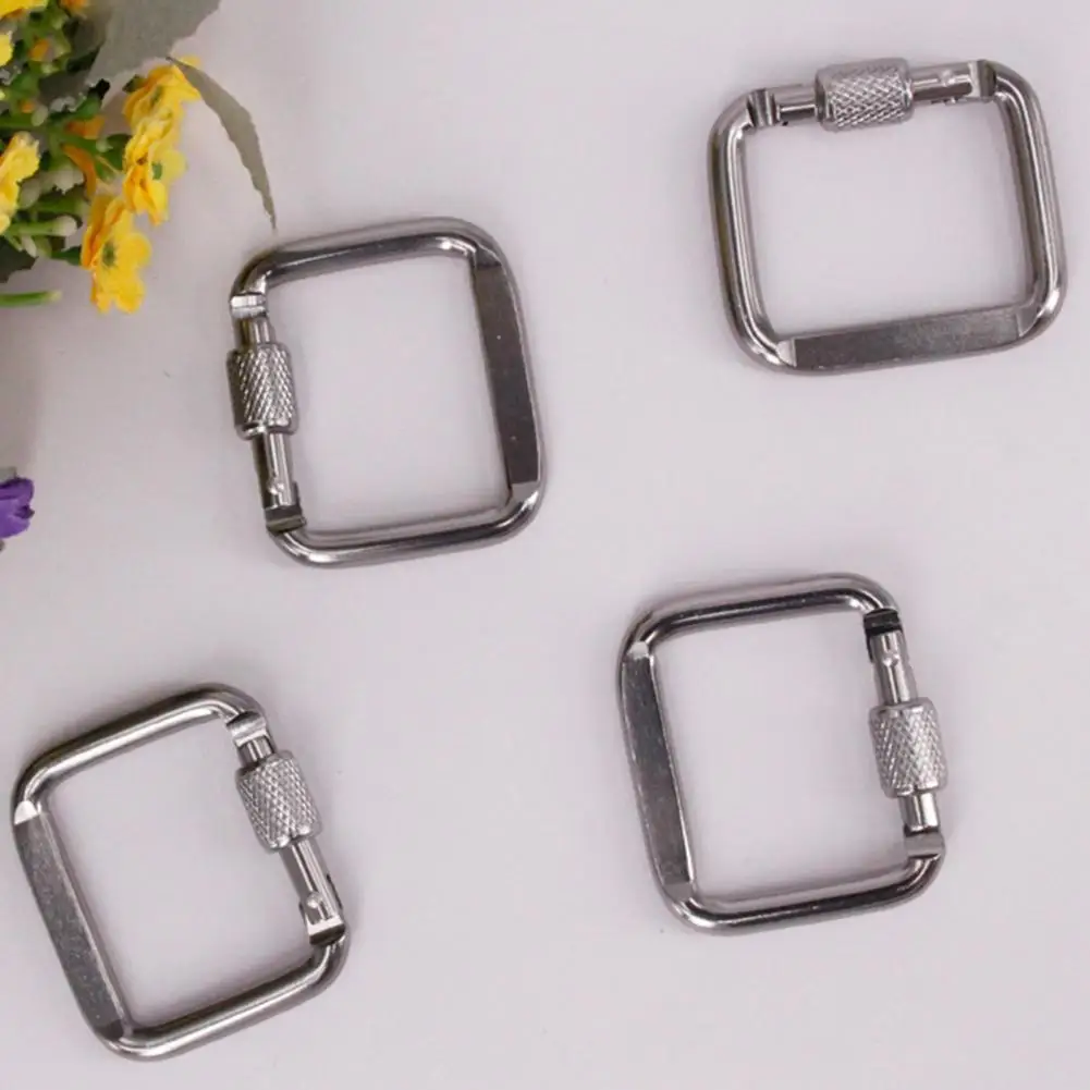 

Safety Buckle Camping Carabiner Square Mini Hanging Buckle Aluminum Alloy Carabiner Outdoor Tool Climbing Accessories