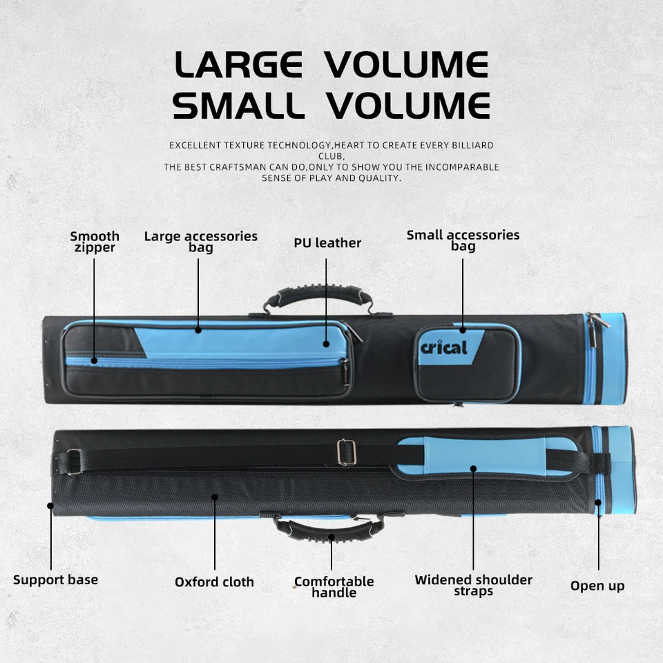 CRICAL Billiards Cue Case 6 Holes 2x4 Pool Cue Case Billiard Bag 2