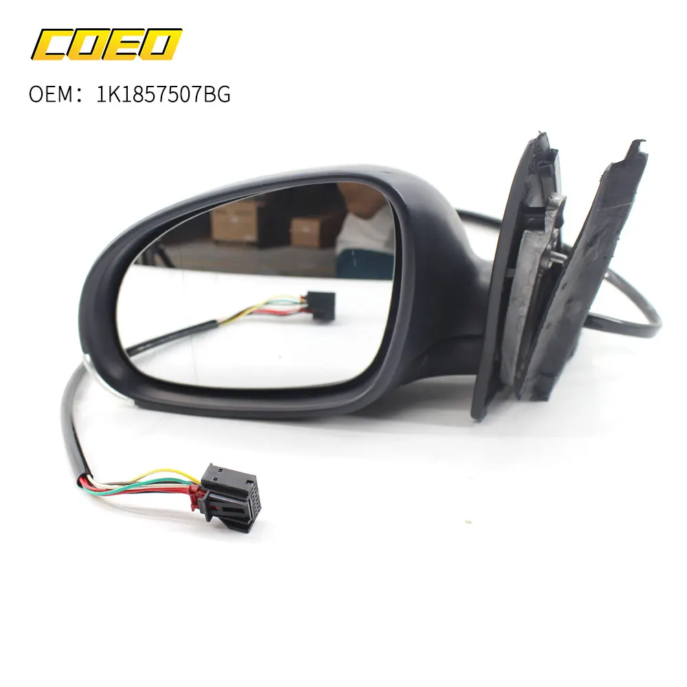 

Auto ABS & Glass Left Right Side Heated Rearview Mirror Assembly for Jetta Sagitar MK5 2005-2010 1K1857507BG 1K1857508BG