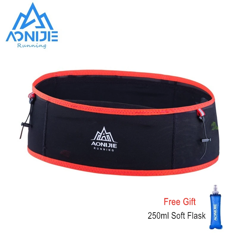 AONIJIE Running Waist Bag Men Women Invisible Trail Running Belt