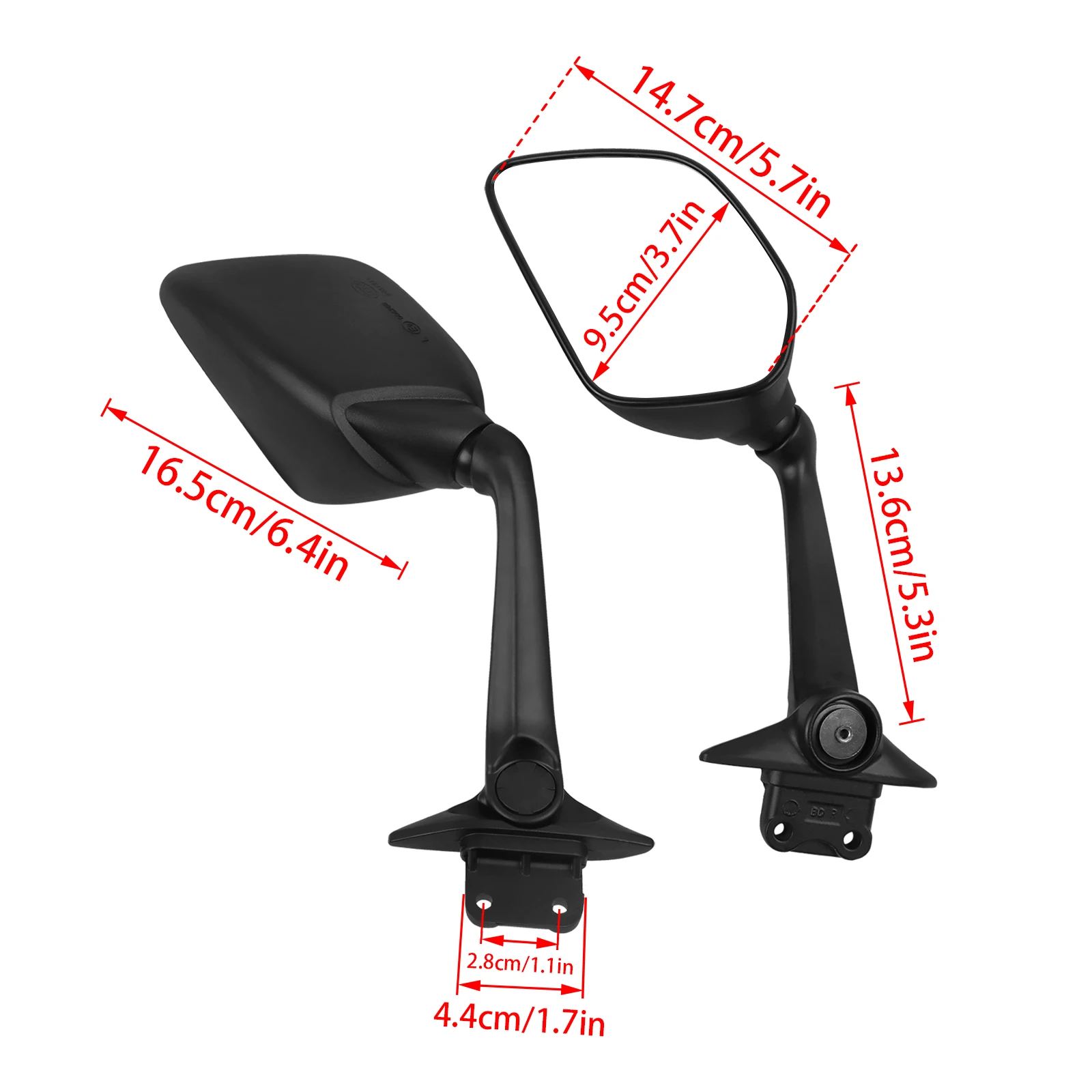 야마하 TMAX 530 T-MAX 530 TMAX530 T MAX530 2012-2018 2017 2016 오토바이 백미러, 백미러 사이드 미러 액세서리