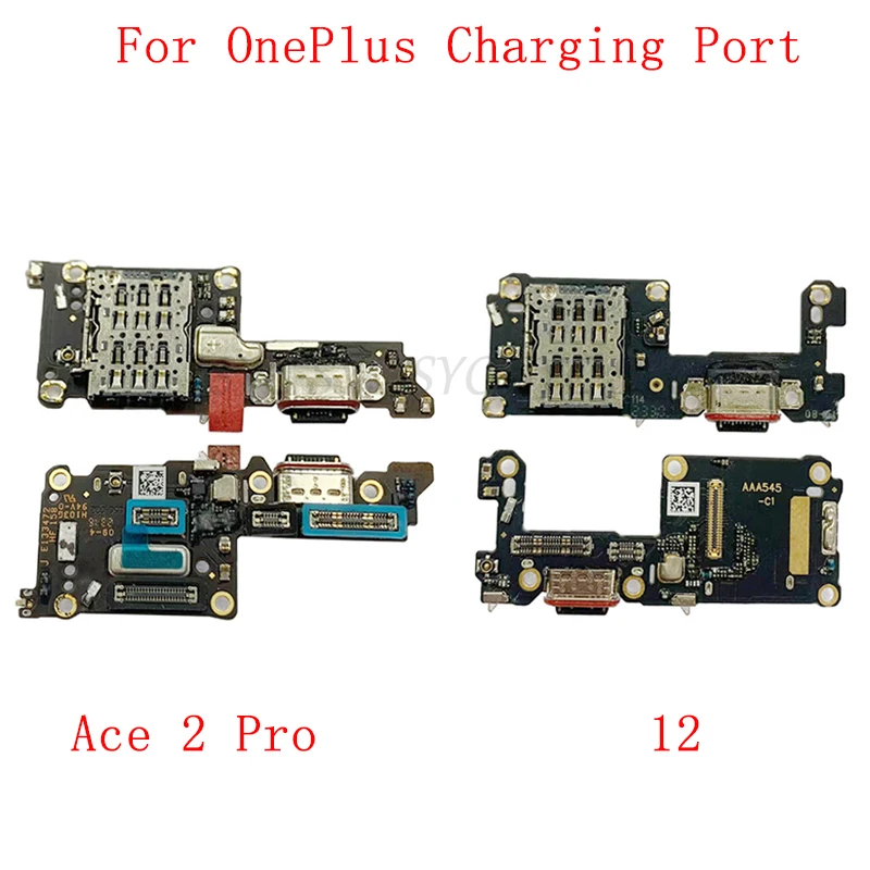 

USB Charging Connector Port Board Flex Cable For OnePlus 12 Ace 2 Pro Charging Port Repair Parts