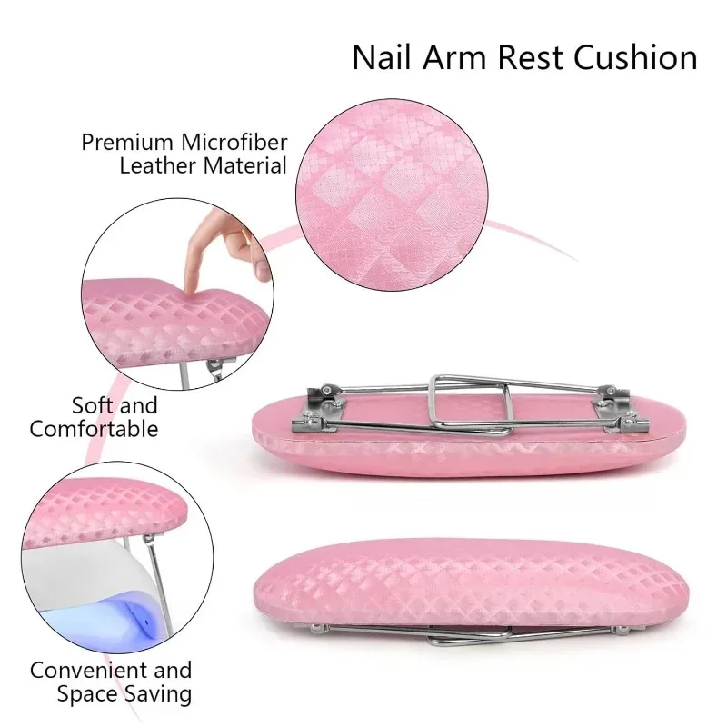 Waterproof Leather Hand Pillow Arm Rest Cushion Soft Washable Pillow Stand Nail Art Wrist Support Pad for Manicure Nail Art nail art hand pillow nail arm rest nail hand rest nail art tool