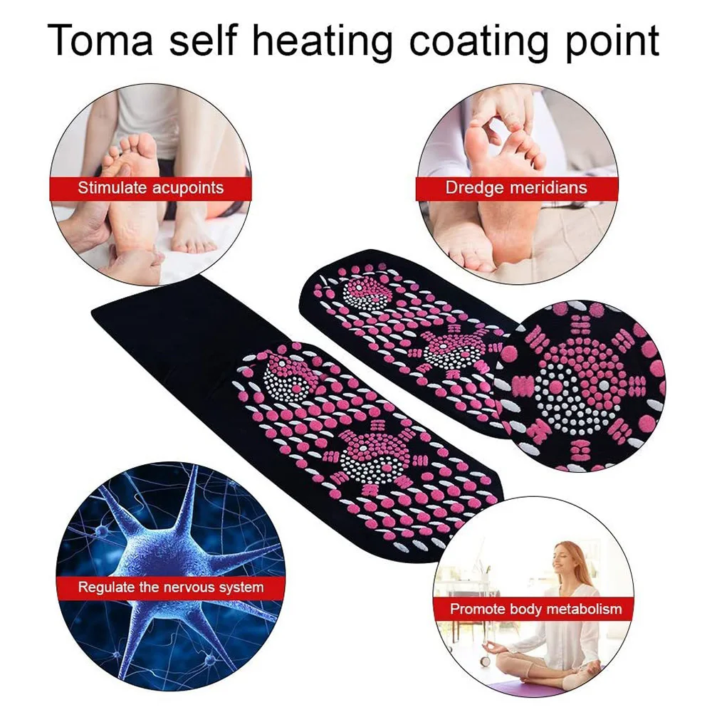 Calcetines calefactables de turmalina para hombres y mujeres, calcetín de  masaje de terapia magnética, ayuda a calentar los pies fríos, comodidad  para la salud - AliExpress