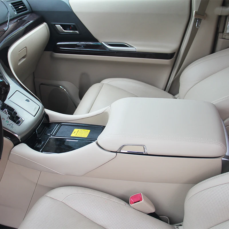

Подходит для интерьерного подлокотника серии Alphard/Vellfire 20/30, Модифицированная фототкань, контейнер для хранения подлокотника центральной консоли