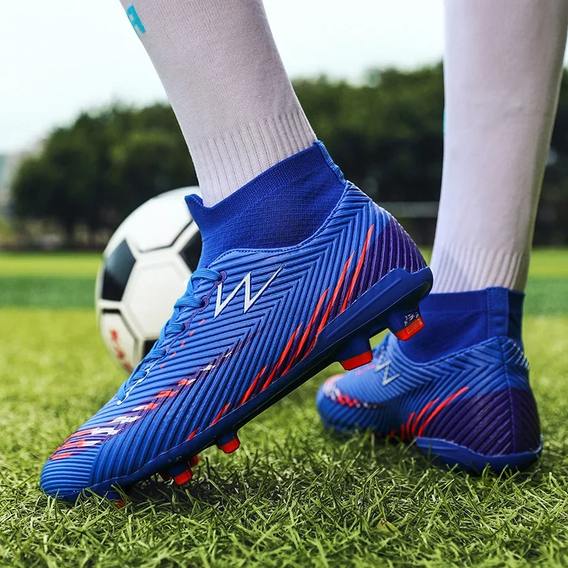 Professional Men Top Quality Football Boots Ultralight Soccer Shoes Turf Futsal Comfortable Indoor Outdoor Grass Non-Slip Sport