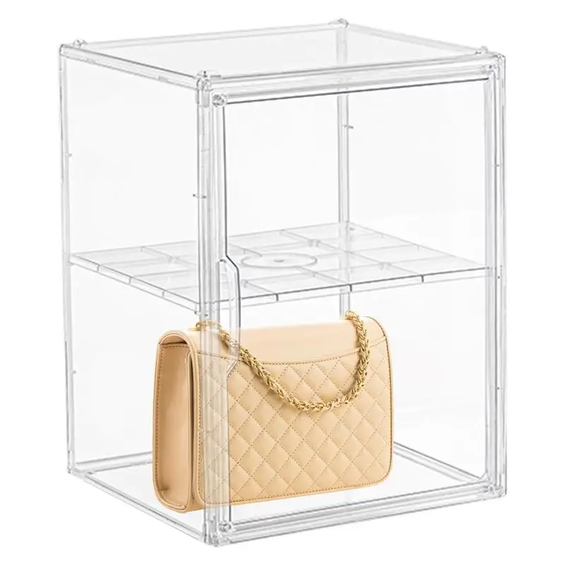 Luxury Handbag Organizer Closet Transparent Bag Storage Box Dust