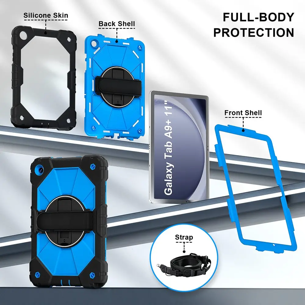 Enhanced Protective Silicone + PC Case for 11-Inch Tablet (2023 Edition)