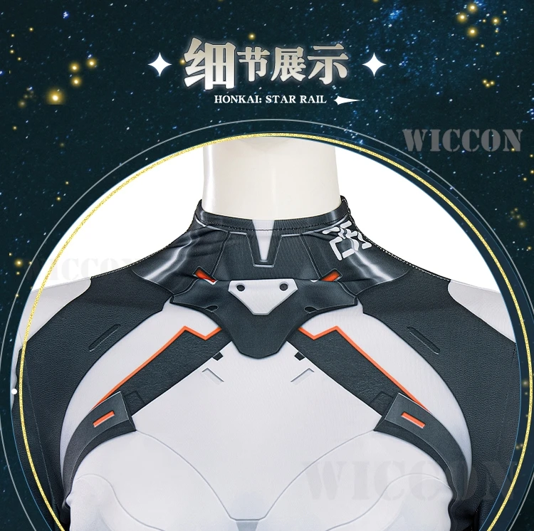 Firefly Cosplay Battle Dresses Game Honkai Star Rail Cos Jumpsuit White Uniform Wig Full Set Suit Women Halloween Party RolePlay 29