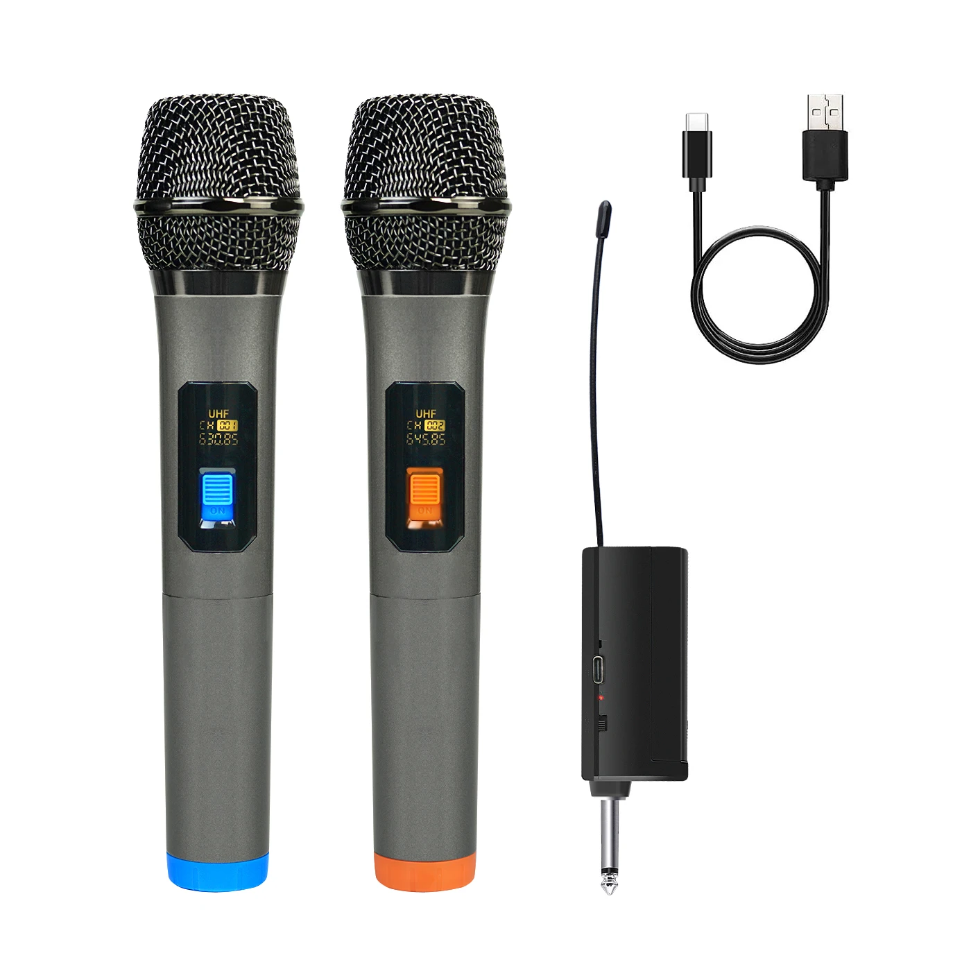 WirelessMicrophoneUHFHandheldDynamicMicrophoneWirelessMicSystem