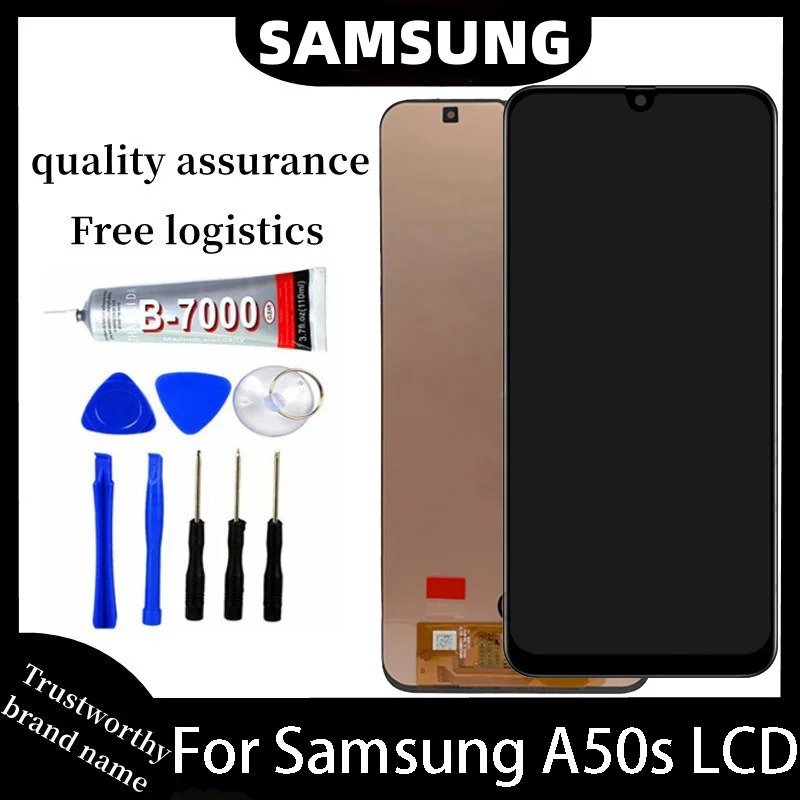 

100% Test Original for Samsung Galaxy A50S A507 SM-A507FN / DS touch screen scan Assembly with frame