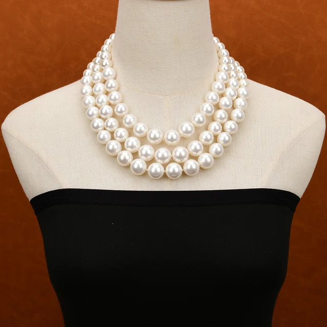 Collana Bracciale Orecchini Perla Set Gioielli Perla Di Conchiglia 10mm Bianco - Collana, Bracciale, Orecchini, Nickel-free Set Regalo Perla Mare Del Sud - Foto 8