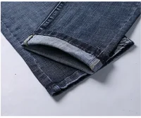 Wthinlee New Business Men's Jeans Casual Straight Stretch Fashion Classic Blue Black Work Denim Pant Trousers Male  Clothing 5