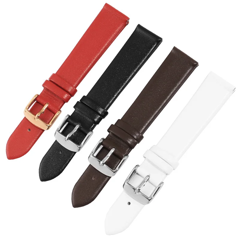 

genuine leather Substitute Longines heavenly king feiyada Kouchi Armani red ultra-thin cowhide butterfly buckle watch chain