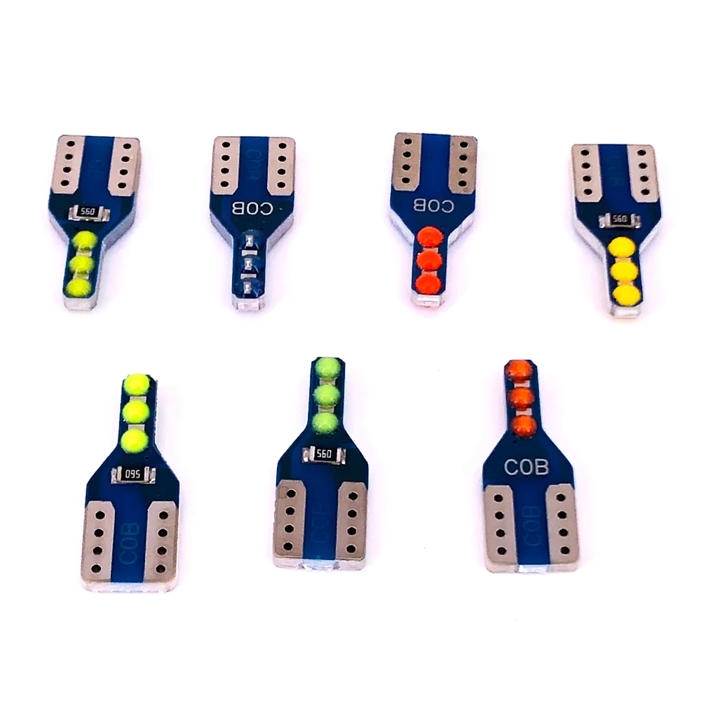 

1000 шт. Canbus T10 COB 6 SMD супер яркий Автомобильный задний фонарь, задний фонарь, 168 дюйма, 194 дюйма, 12 В постоянного тока