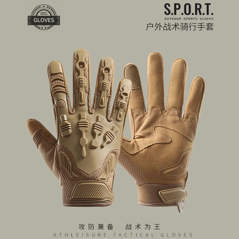 Outdoor Cycling Gloves Motorcycle Training Sport Climbing Shooting Hunting Riding Cycling Full Finger Anti-Skid Mittens 6
