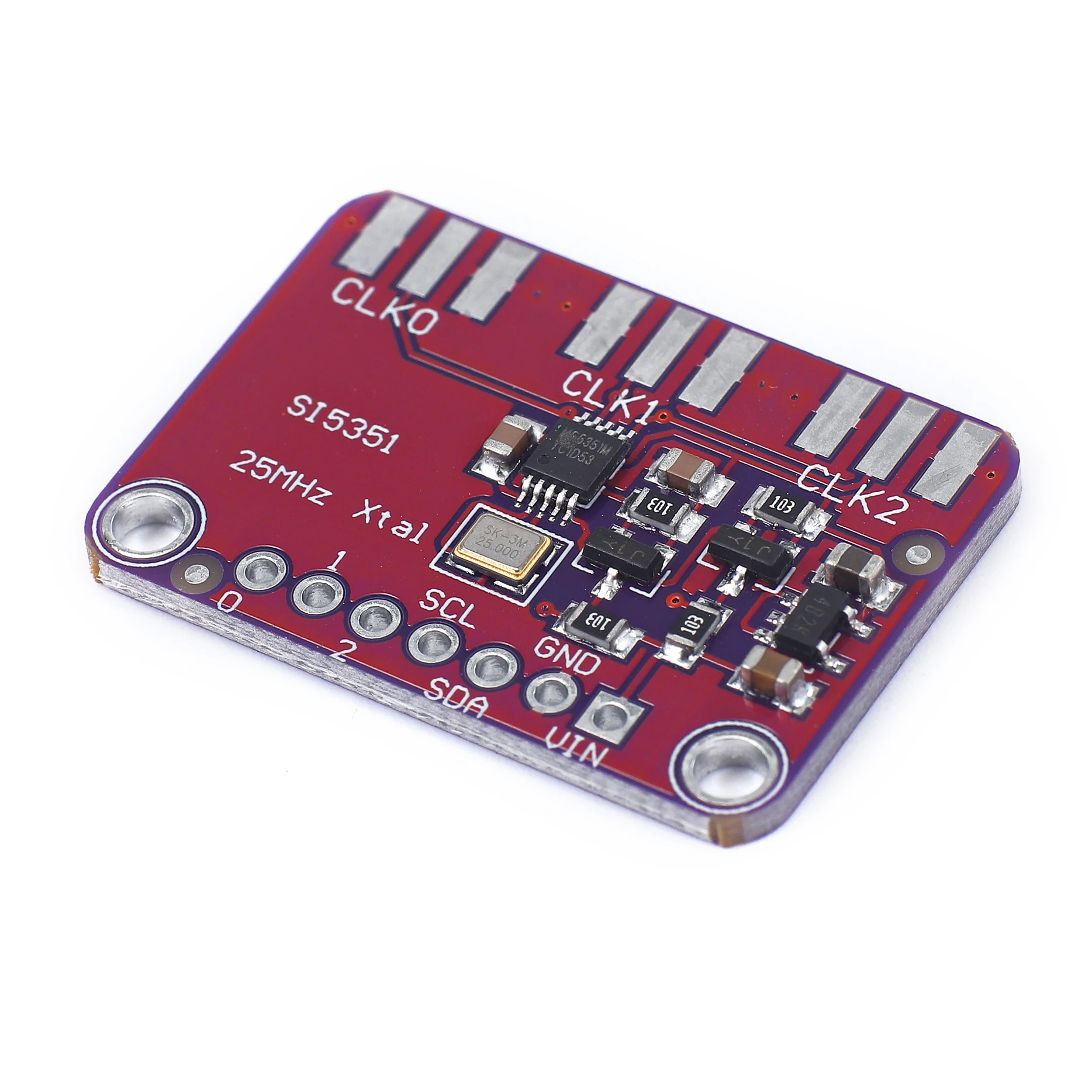 DC 3V-5V Si5351A Si5351 Clock Generator Breakout Board Module Signal Generator 8KHz-160MHz I2C