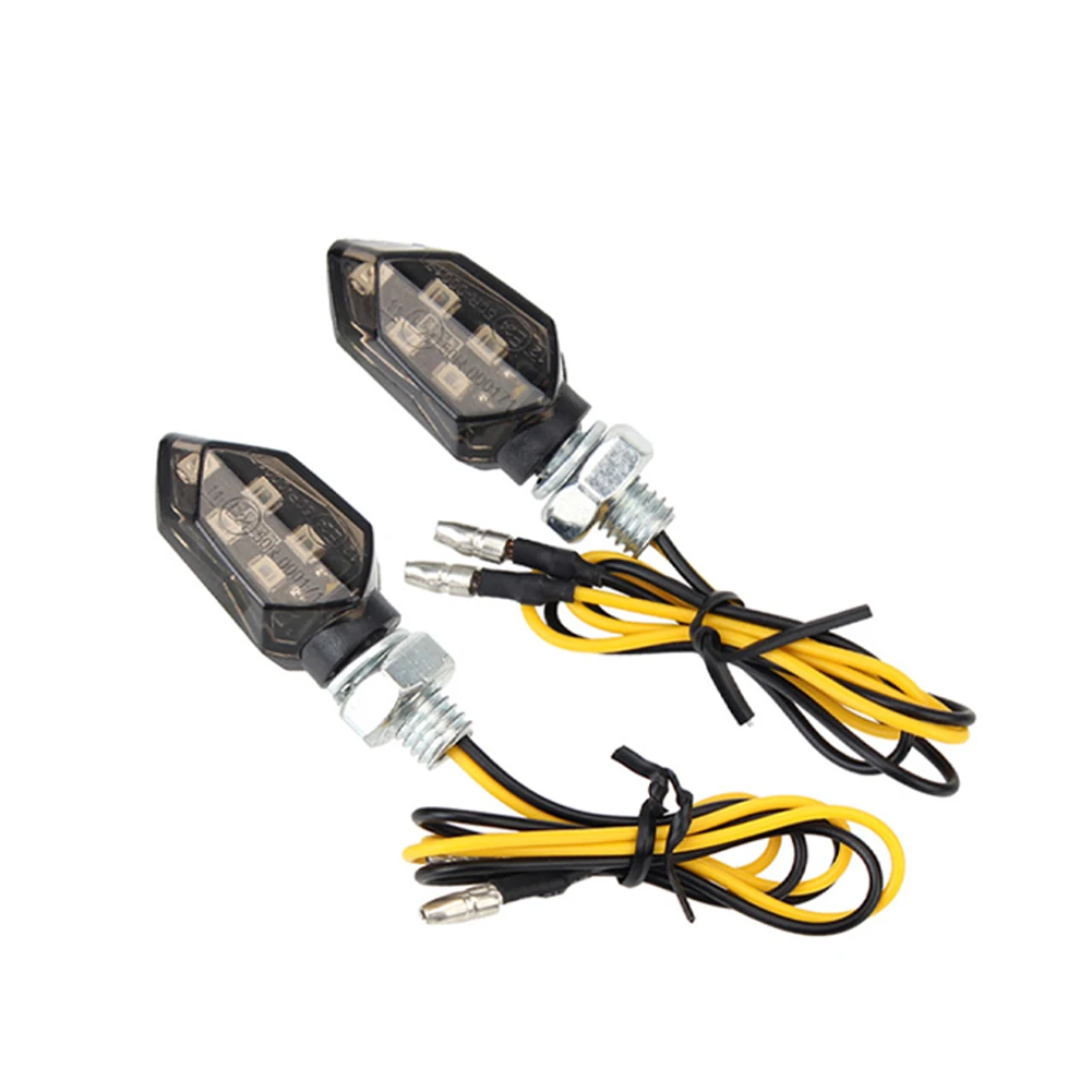 ตัวเลือกสินค้า ไฟเลี้ยวมอเตอร์ไซค์ 2 ชิ้น 5 LED สำหรับทุกยี่ห้อ