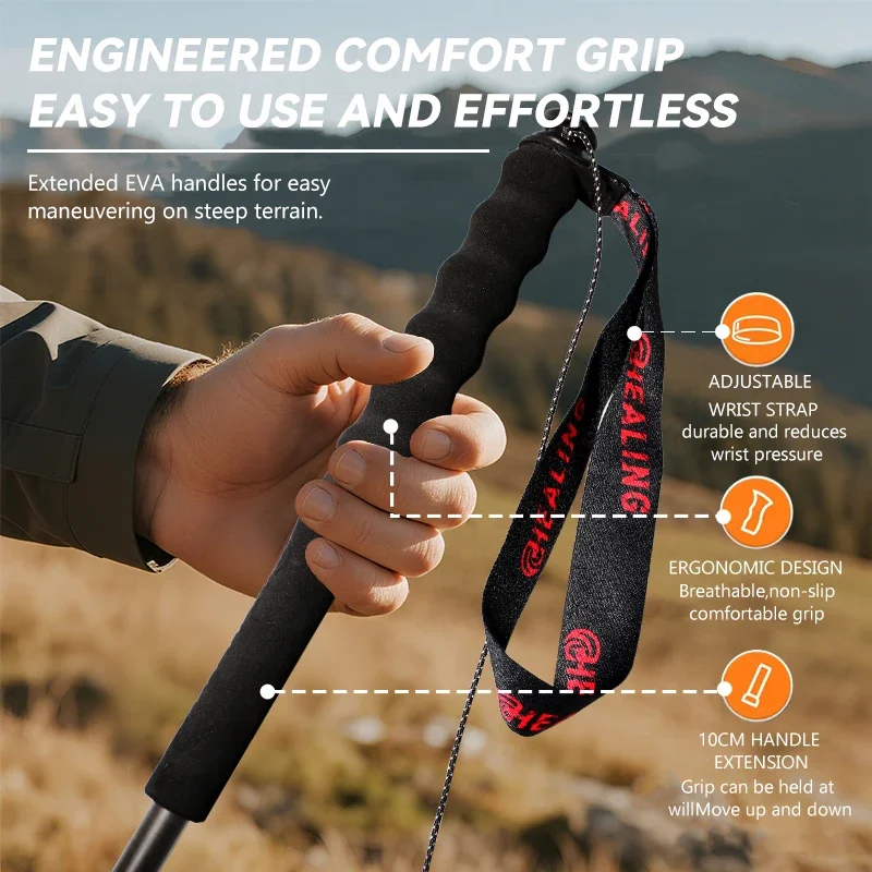 Ultra-Light Carbon Trekking Poles 3