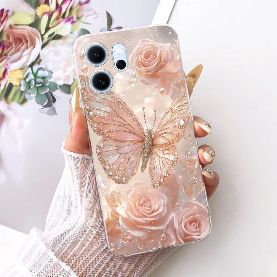 Colorful Flowers Painted Soft Slim Phone Case Cover