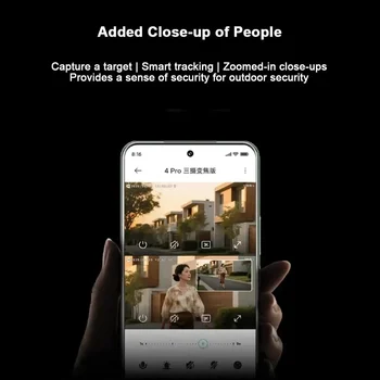 Xiaomi Smart Outdoor Camera 4 Pro Zoom - 3x5MP 3K, zoom ibrido 9x, monitoraggio dei veicoli