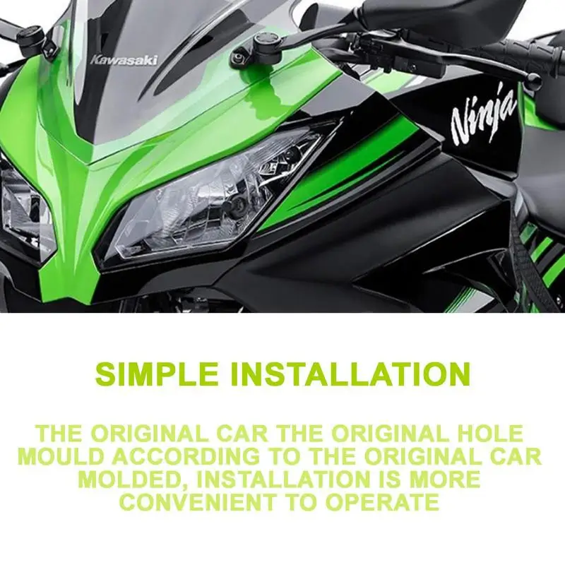 Motorcycle Winglet Aerodynamic Wing Kit Spoiler Motor Accessories For KawasakiNinja 300 Ninja250 NINJA300/250 EX300 2013-