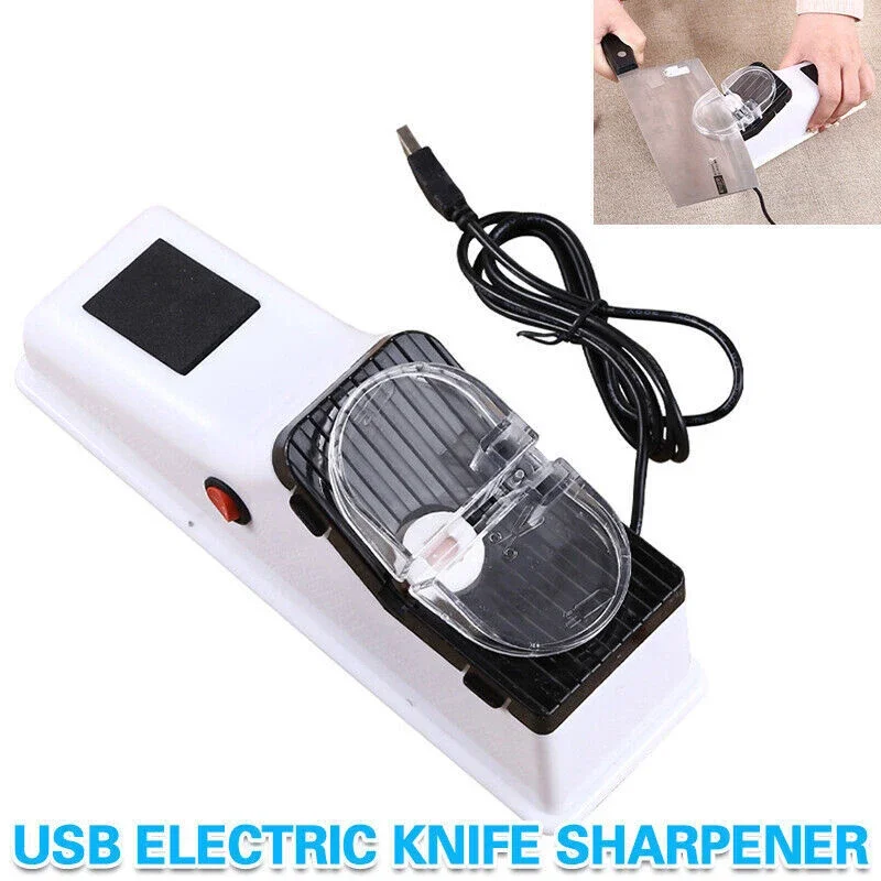 Electric Sharpener Kitchen Knife Sharpening Kitchen Sharpening Stone Grinder Home Sharpener Portable Sharpener for Kitchen Knife