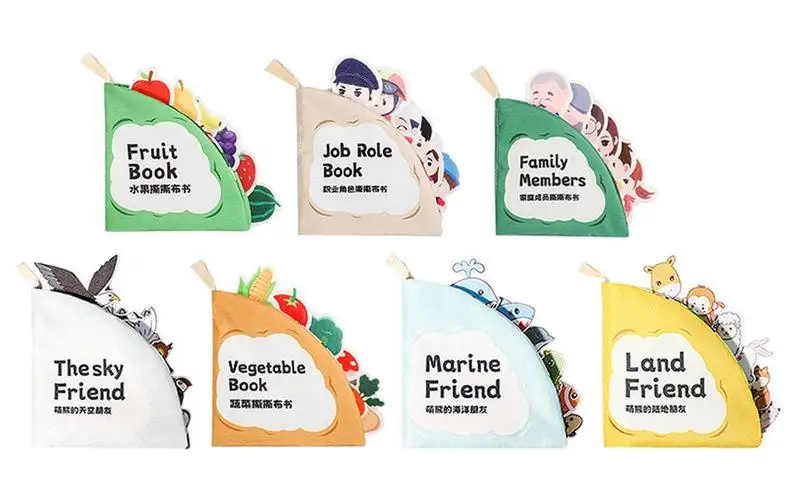 

Kids Soft Activity Book Bath Cloth Books For Girls And Boys Portable Activity Quiet Cloth Books Developmental Toys For Boys And