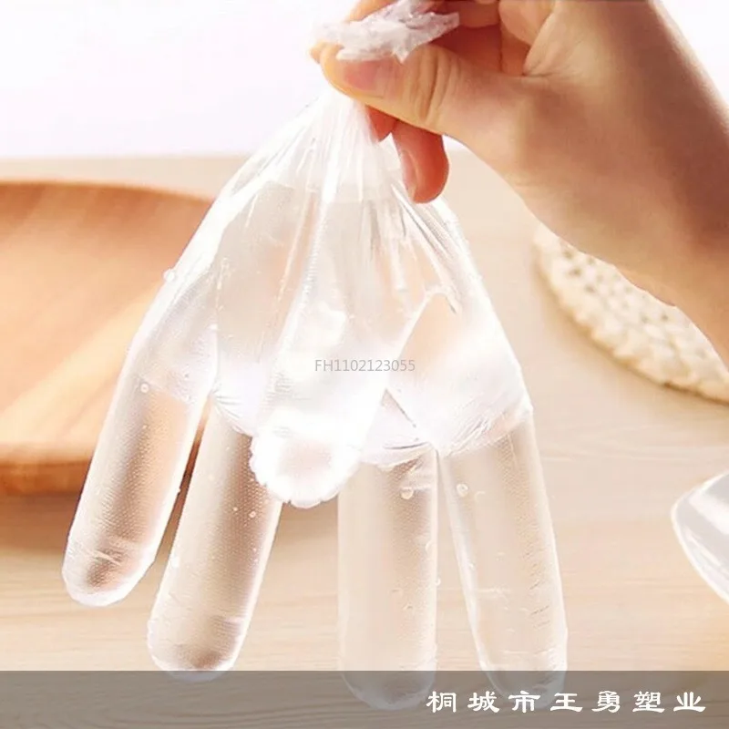 100PCS/Set Disposable Gloves Food Plastic Restaurant Kitchen BBQ Eco-Friendly Food Gloves Fruit Vegetable Gloves Cucina
