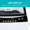 Small Portable Washer, Washing Machine for Household Use, Portable Washer 3.0 Cu. Ft. with 6 Cycles, Transparent 2