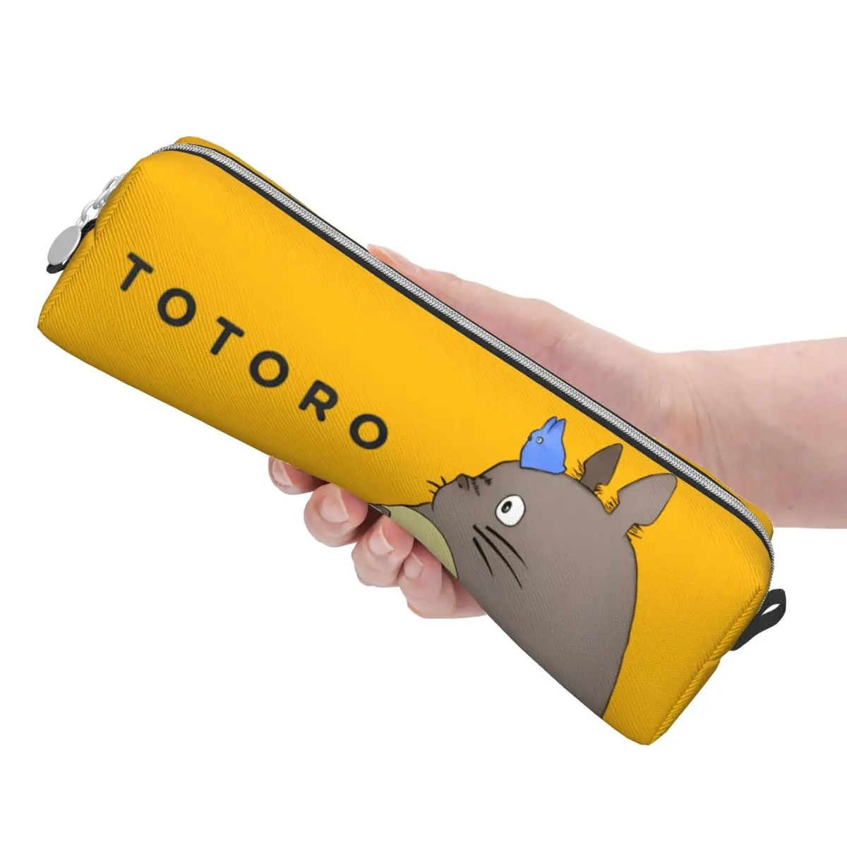 T-TotoroS Cartoon Pencil Case New Anime Pen Holder Bag Student Large Storage Office Zipper Pencilcase