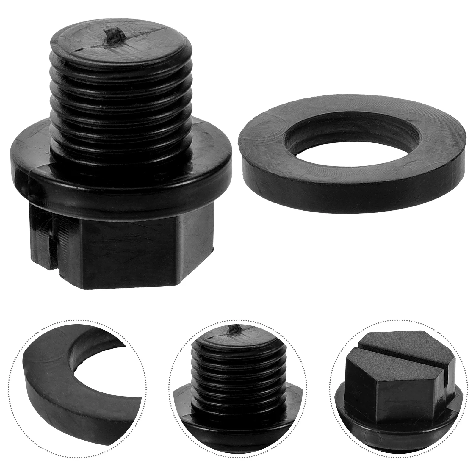 

2 Sets Plug Swimming Pool Pump Pipe with Ring Drain Winter Freeze Plugs Inflatable Winterizing Expansion Filter Extension