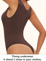 Shapewear Body string Fajas corps Shaper pour les femmes sans couture léger contrôle du ventre minceur ventre plat sous-vêtements entrejambe ouvert 3