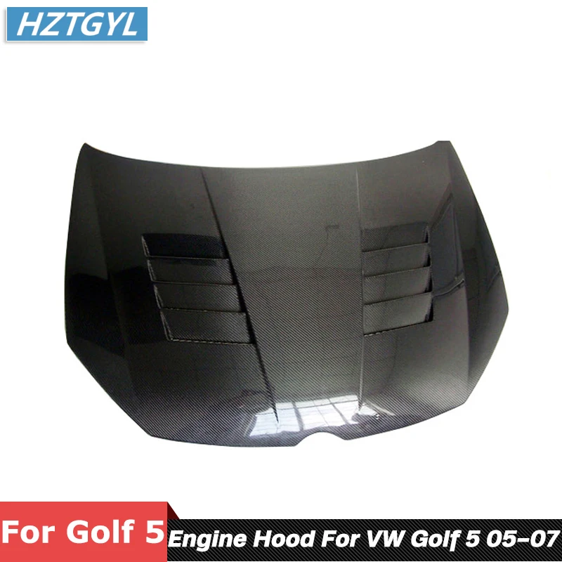 

GT Style Carbon Fiber Car Cover Engine Hood For VW Golf 5 MK5 GTI Car Body Kit Tuning 2005-2007