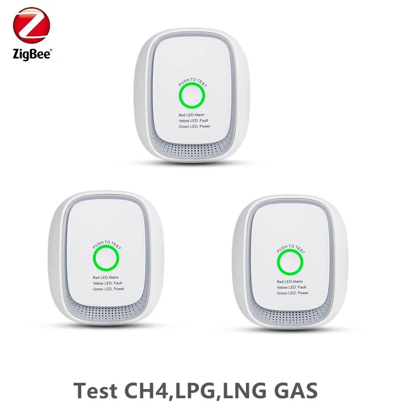 

Kitchen Use Zigbee3.0 LPG Natural Gas Detector Compatible With SmartThings, Zipato Home Assistant Gateway