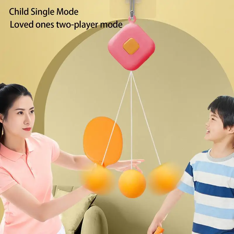 Table Tennis Trainer Kit Indoor Kids Door Pong Game Portable Workout Set Children Door Pong Game For Improves Reaction Speed
